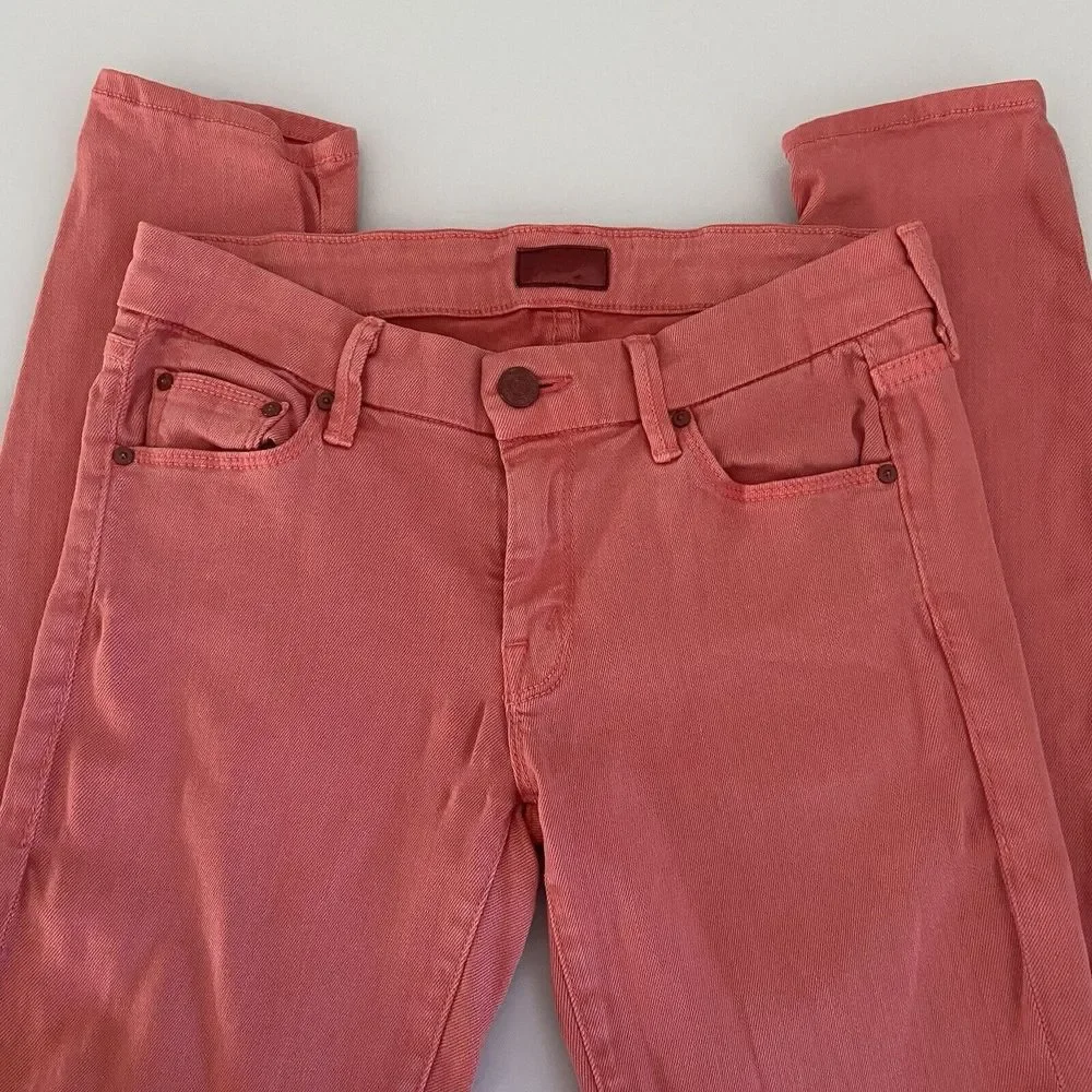 Mother Women's The Looker Jeans Brink‎ Pink Skinny Stretch Size 26 Read